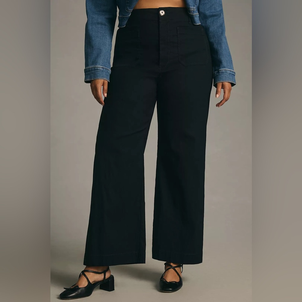 Anthropologie The Colette Full-Length Wide-Leg Pants by Maeve